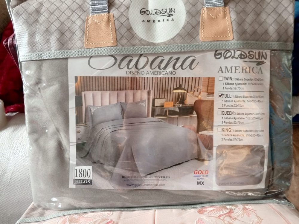 Juegos de Sabánas Goldsun con Fundas de Almohadas Bordadas, 1800 Hilos Bordados - Imagen 7