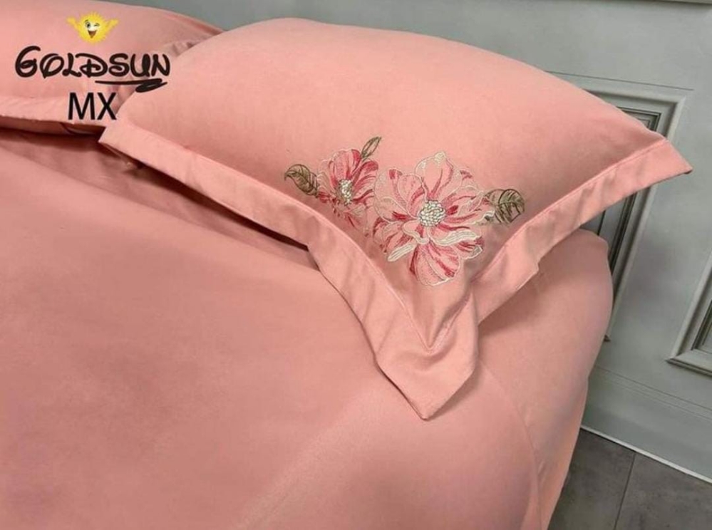 Juegos de Sabánas Goldsun con Fundas de Almohadas Bordadas, 1800 Hilos Bordados - Imagen 9