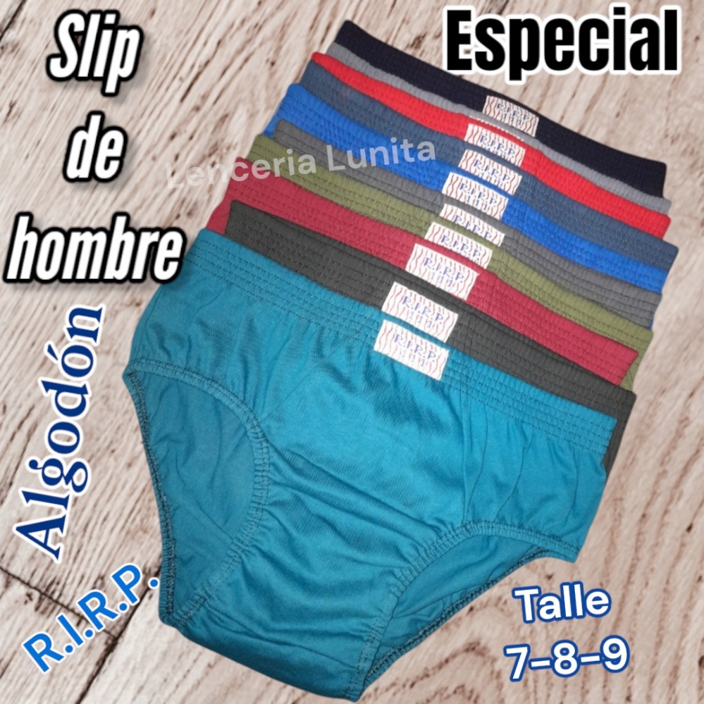 Slip Especial y Super Especial de Hombre Algodón Embutido - Imagen 2