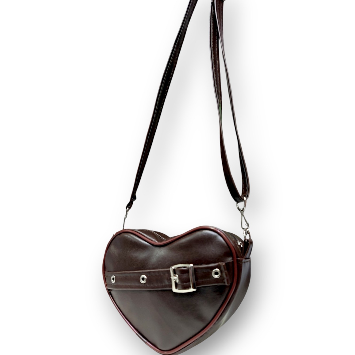 Bandolera Corazon con Hebilla, Mide 20cm X 14cm, 5cm Aprox, Marroquineria, Accesorios - Imagen 4