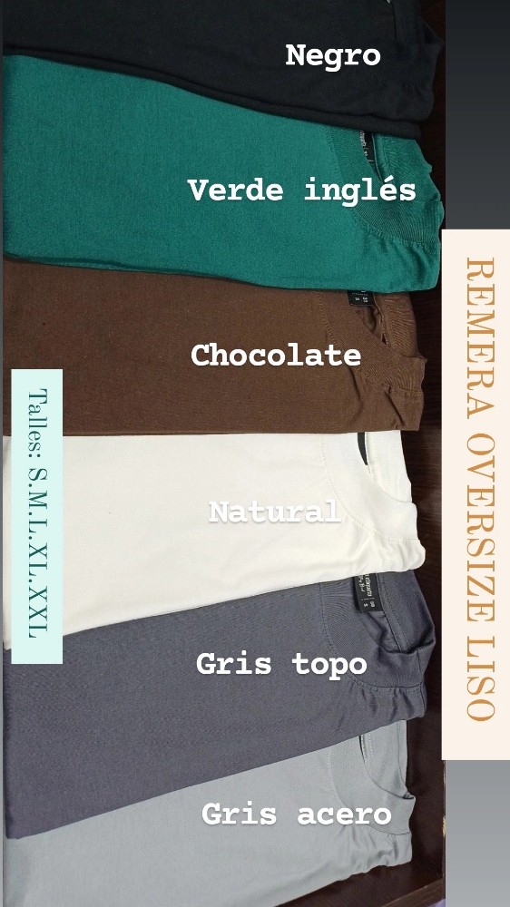Remera Oversize Liso - Imagen 2