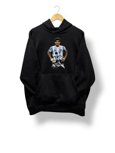 Buzo Frizado Messi Maradona Argentina Frisa - Miniatura 5