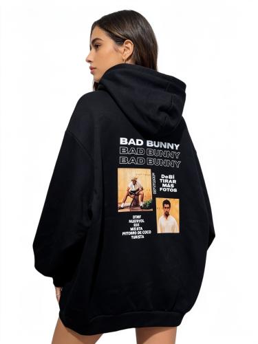 Buzo Over Milo J Lit Anuel Bad Bunny Maria Becerra Airbag Duki Justin - Miniatura 6