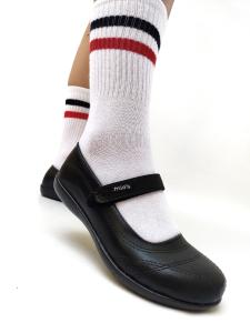 Guillermina Colegial Cuero con Velcro