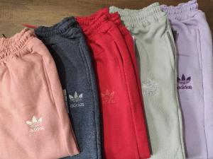 Pantalon Adidas Frisado Liso de Mujer