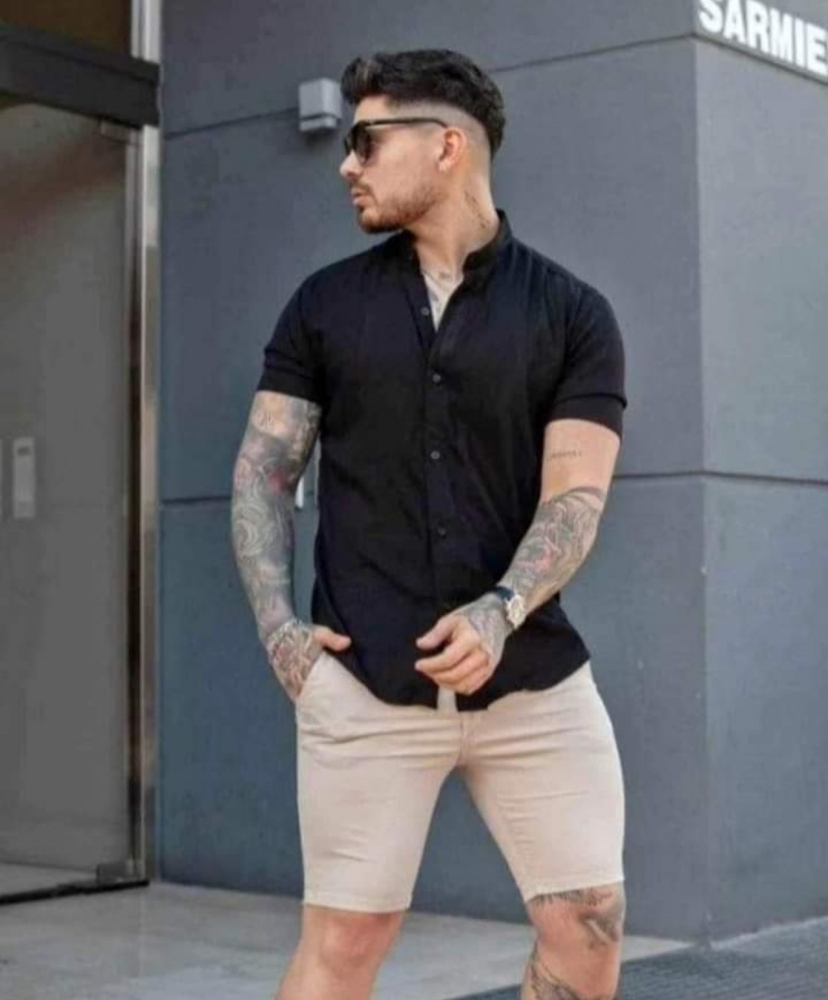 Camisas de Lino Cuello Mao - Imagen 3