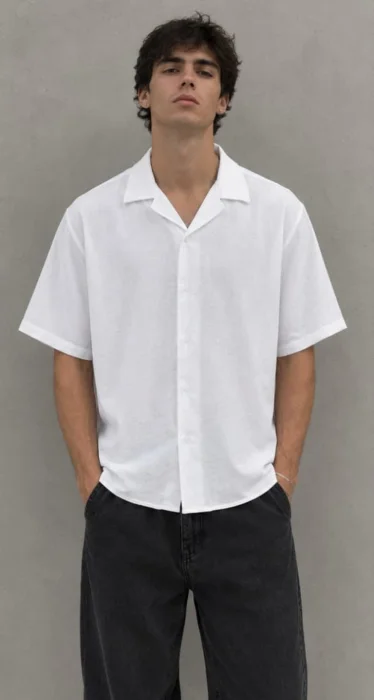 Camisa Boxy Lino Cey