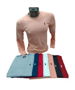 Remera Polo Manga Larga Lisa