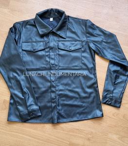 Camisaco Engomado con Puño y Bolsillos