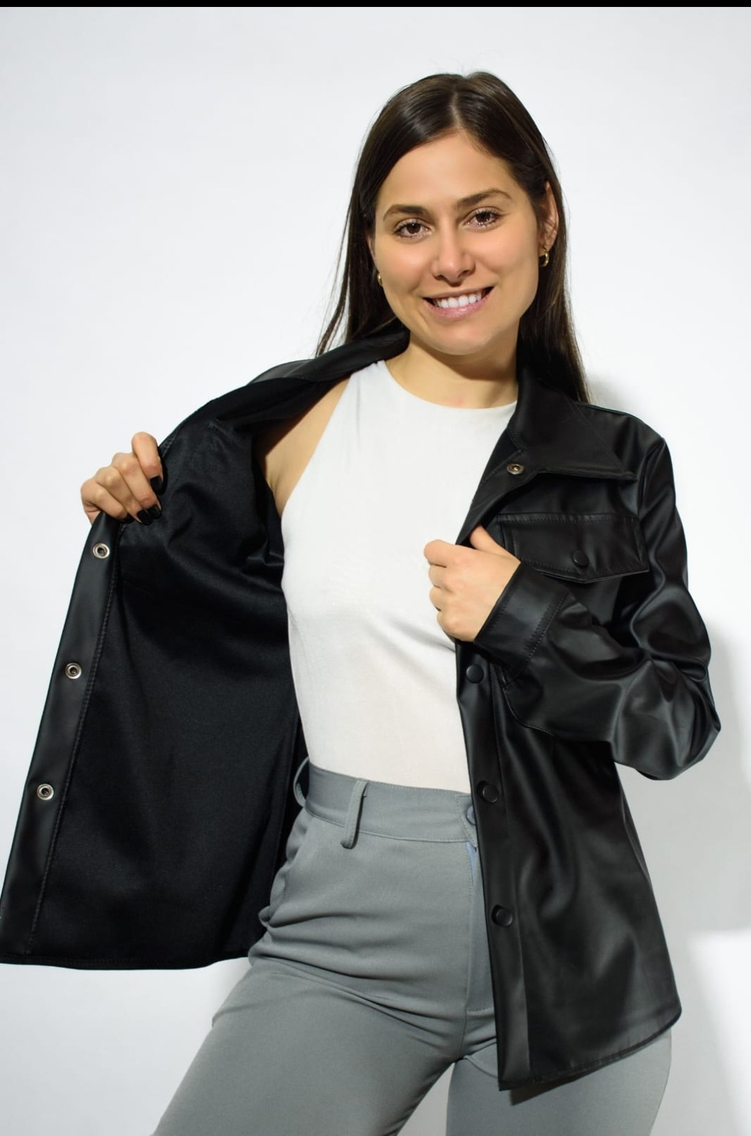 Camisaco Engomado con Puño y Bolsillos - Imagen 2