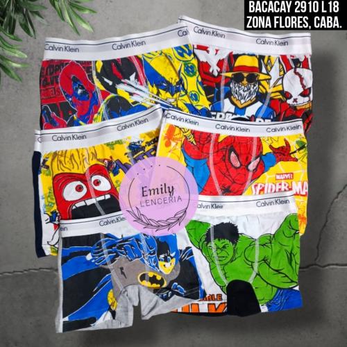 Boxer Algodón Niños Personajes