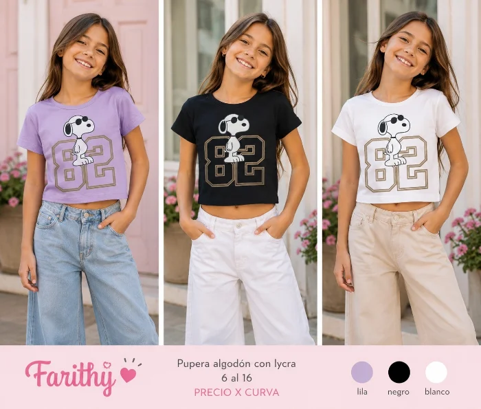 Baby Tens Snoopy Algodón con Lycra