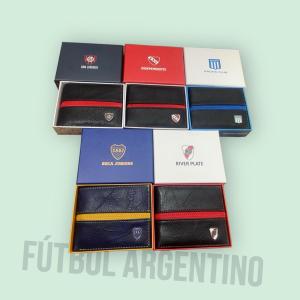 Billeteras Futbol Argentino Oficiales Ecocuero con Holgrama