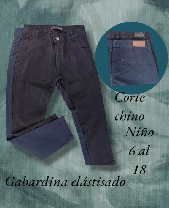 Corte Chino Negro Azul