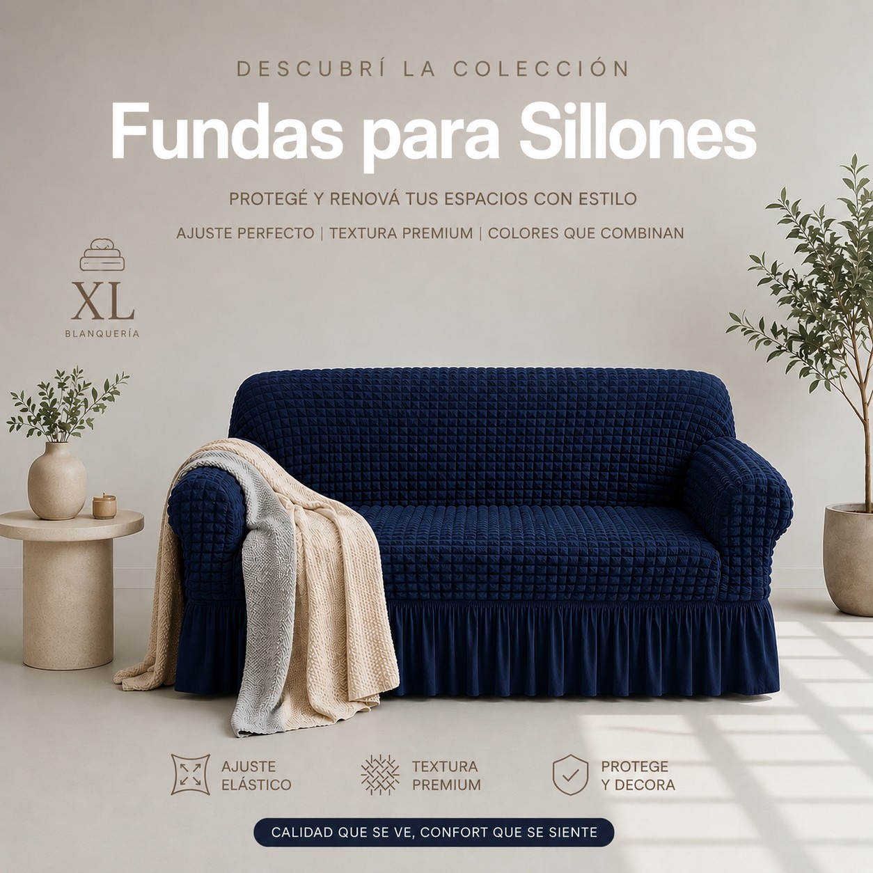 Funda de Sofa Elastizada 2 Asientos - Imagen 4