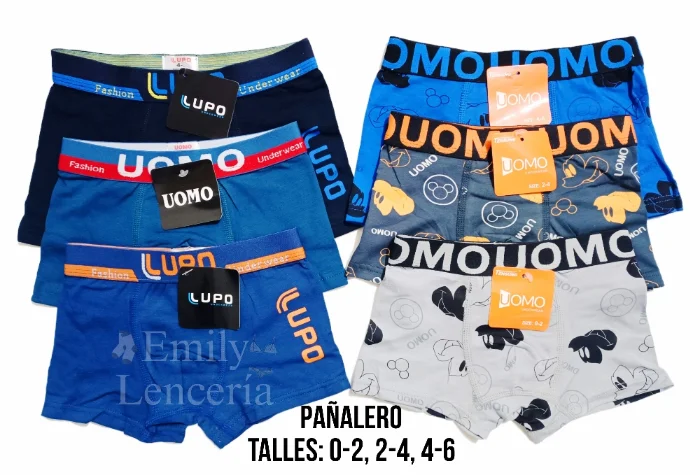Boxer Uomo Pañalero Docena