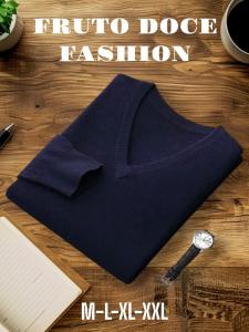 Sweater Liso Escote V - Miniatura 3