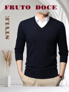 Sweater Liso Escote V - Miniatura 4