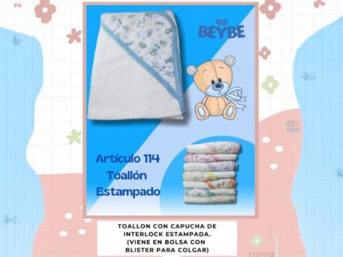 Toallon Beybe Estampado Art.114 Surtido de Colores Oferta