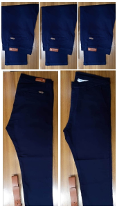 Pantalón Corte Chino Talle Especial (azúl)
