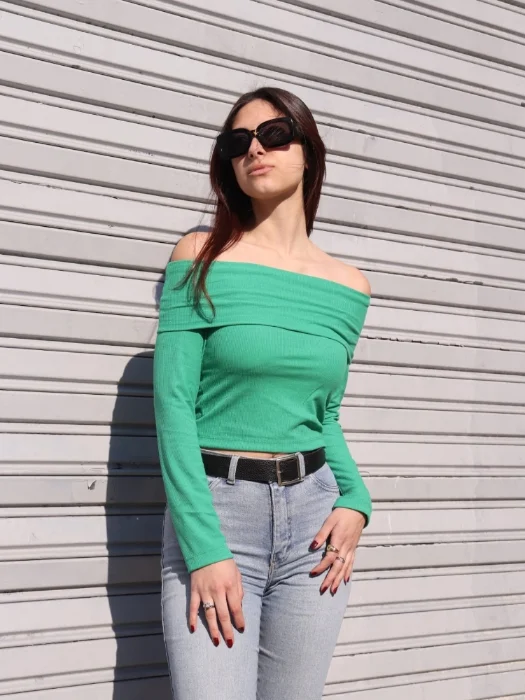 Remera Cuello Bote Algodón Morley