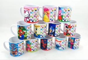 Tazas Didactica Abecedario  Personajes Infantiles