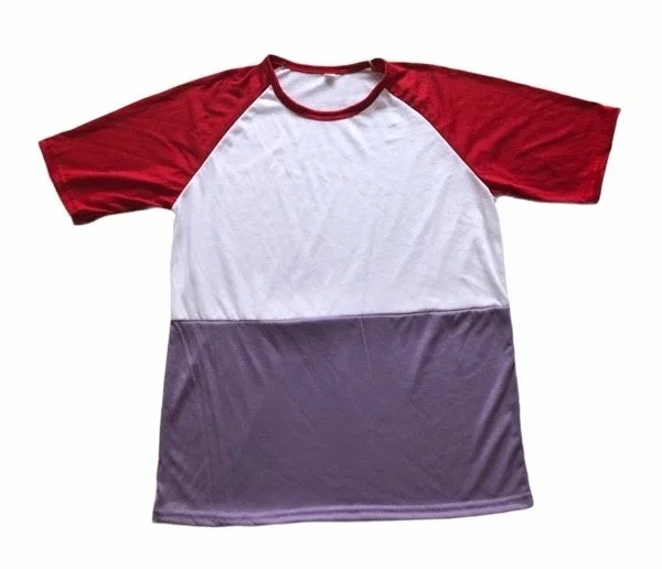 Remeras Ranglan Tricolor Unisex