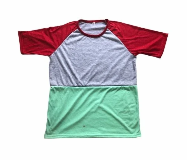 Remeras Ranglan Tricolor Unisex