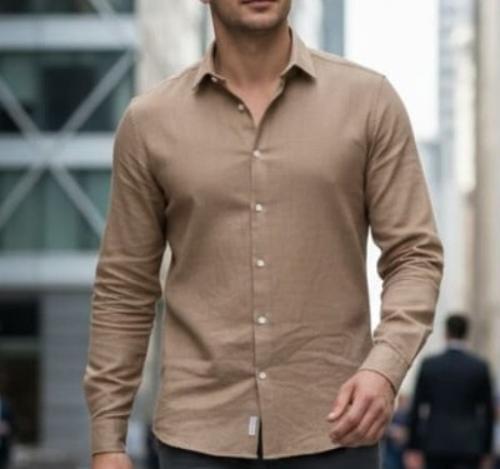 Camisa Lino Cuello Mao - Miniatura 3