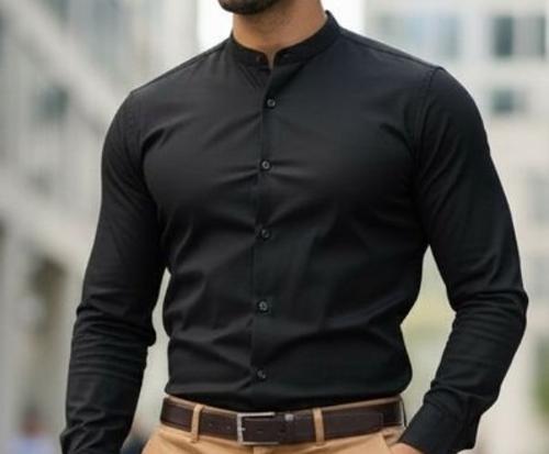 Camisa Cuello Mao Poplin - Miniatura 2