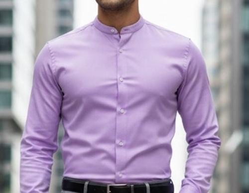 Camisa Cuello Mao Poplin - Miniatura 6
