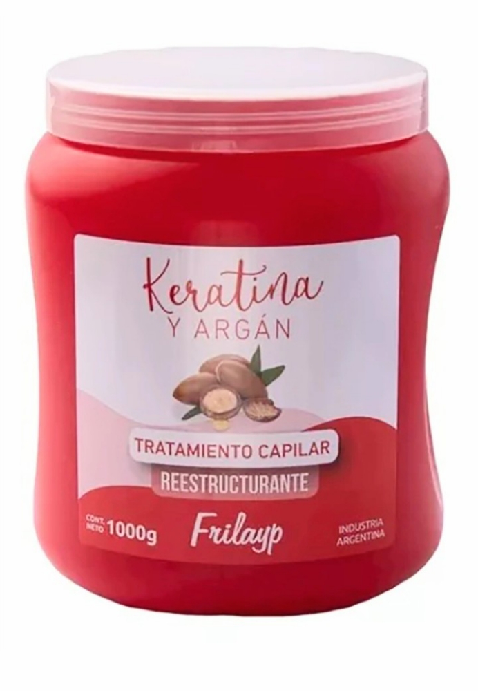Frilayp Máscara Reestructurante Nutrición Keratina y Argán X 1kg - Imagen 4