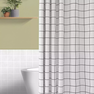 Cortina Baño de Vinilo Estampada 180 X 180 - Miniatura 2