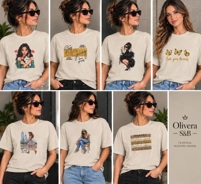 Remeras de Dama- Algodón Peinado
