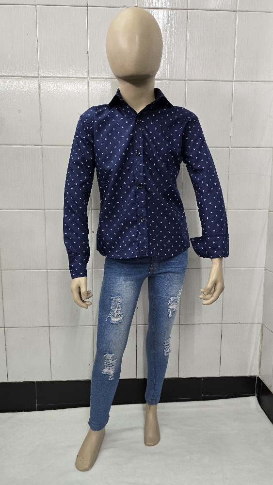 Camisa Estampado de Niños Manga Larga - Imagen 1