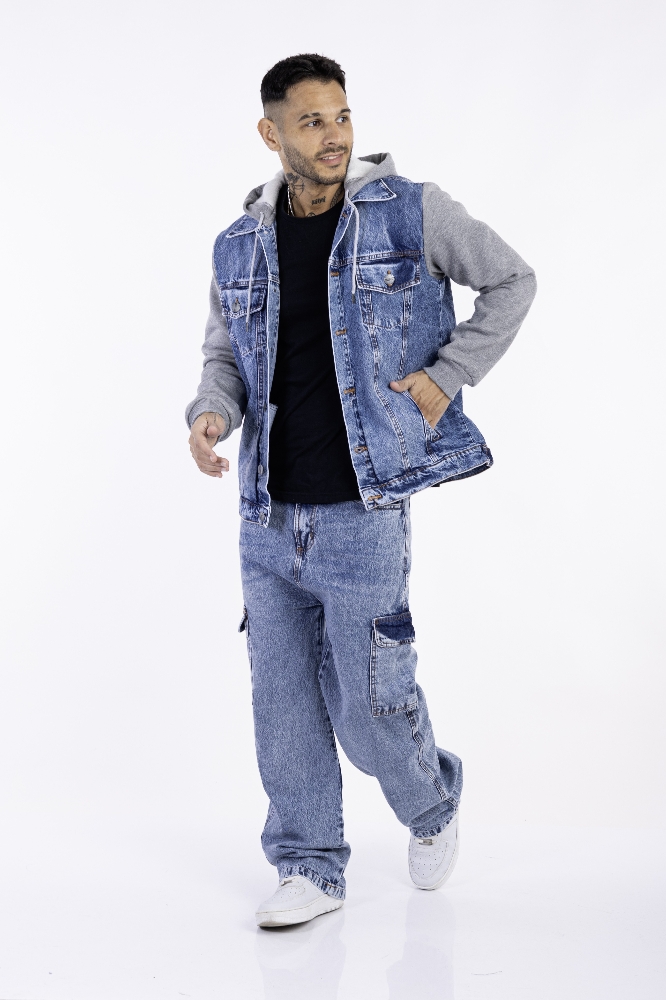 Campera de Jeans C/frisa de Hombre - Imagen 8