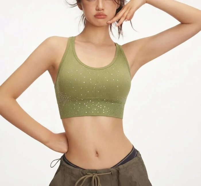 Top Brillo con Broche Espalda