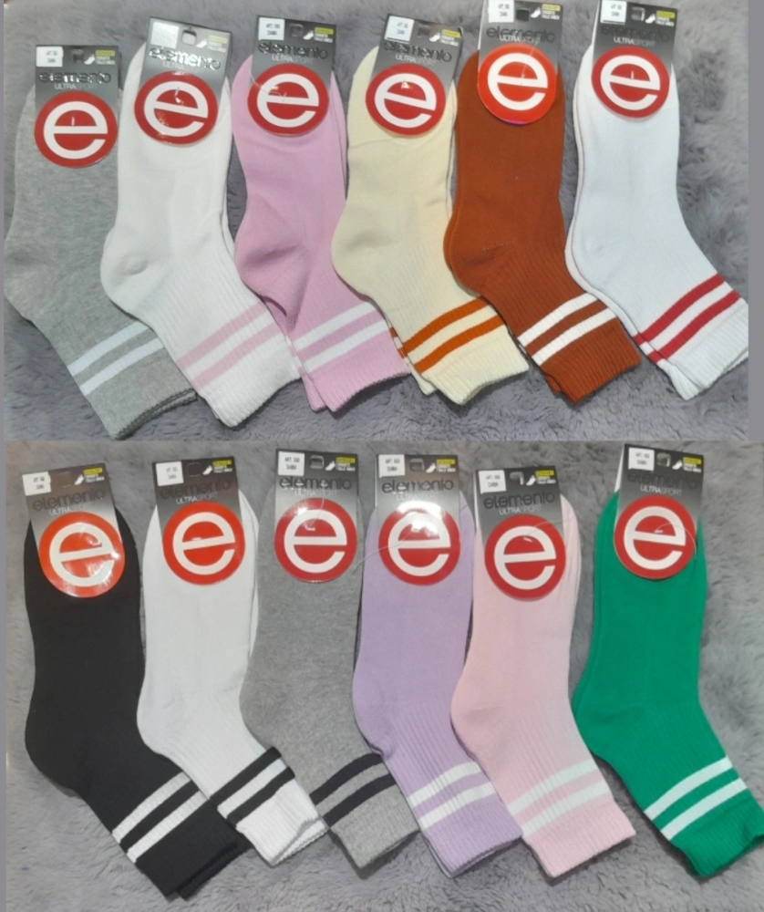 Media Tenis Elemento C/linea y Liso Hombre y Dama - Imagen 3