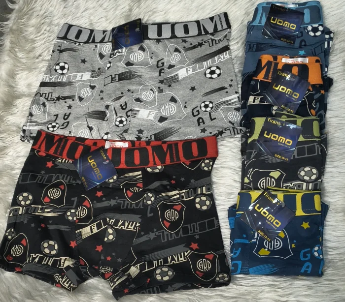 Boxer Uomo Juvenil Algodón