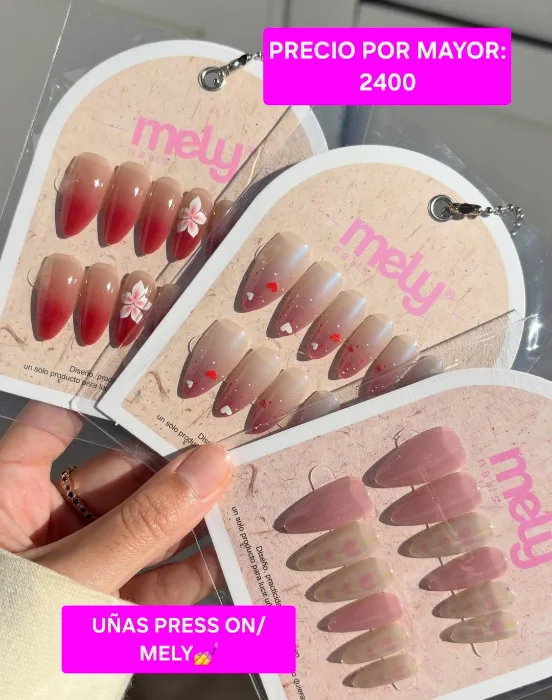 Uñas Press Onn/mely  (varios Modelos y Precios en Cada Foto)