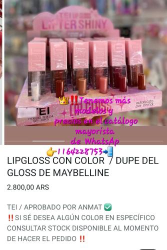 Lipgloss con Color,  sin Color (varios Modelos y Precios)