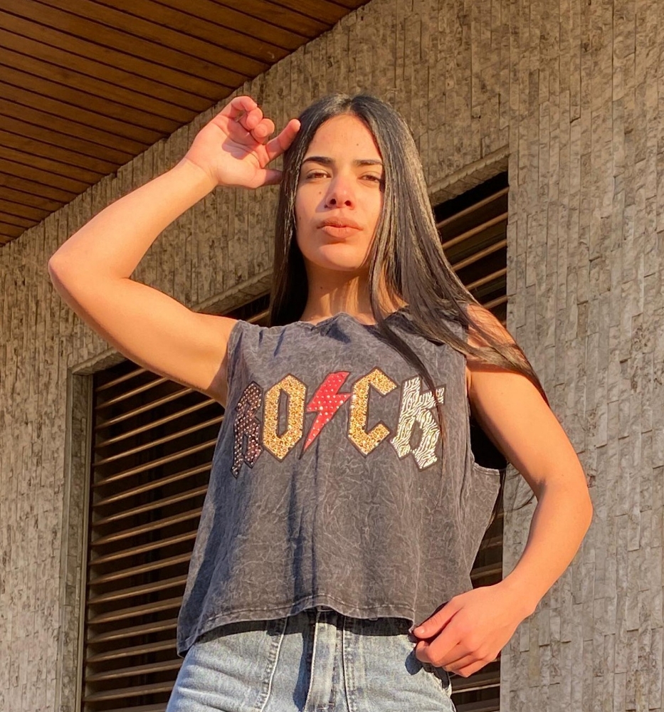 Musculosa Batick con Stras - Imagen 2