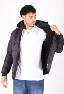 Campera Inflado con Piel