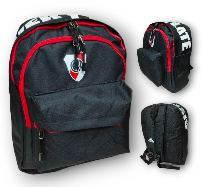 Mochila Nacional de River Plate, 42cm X 31cm X 15cm Aproximado, Marroquíneria