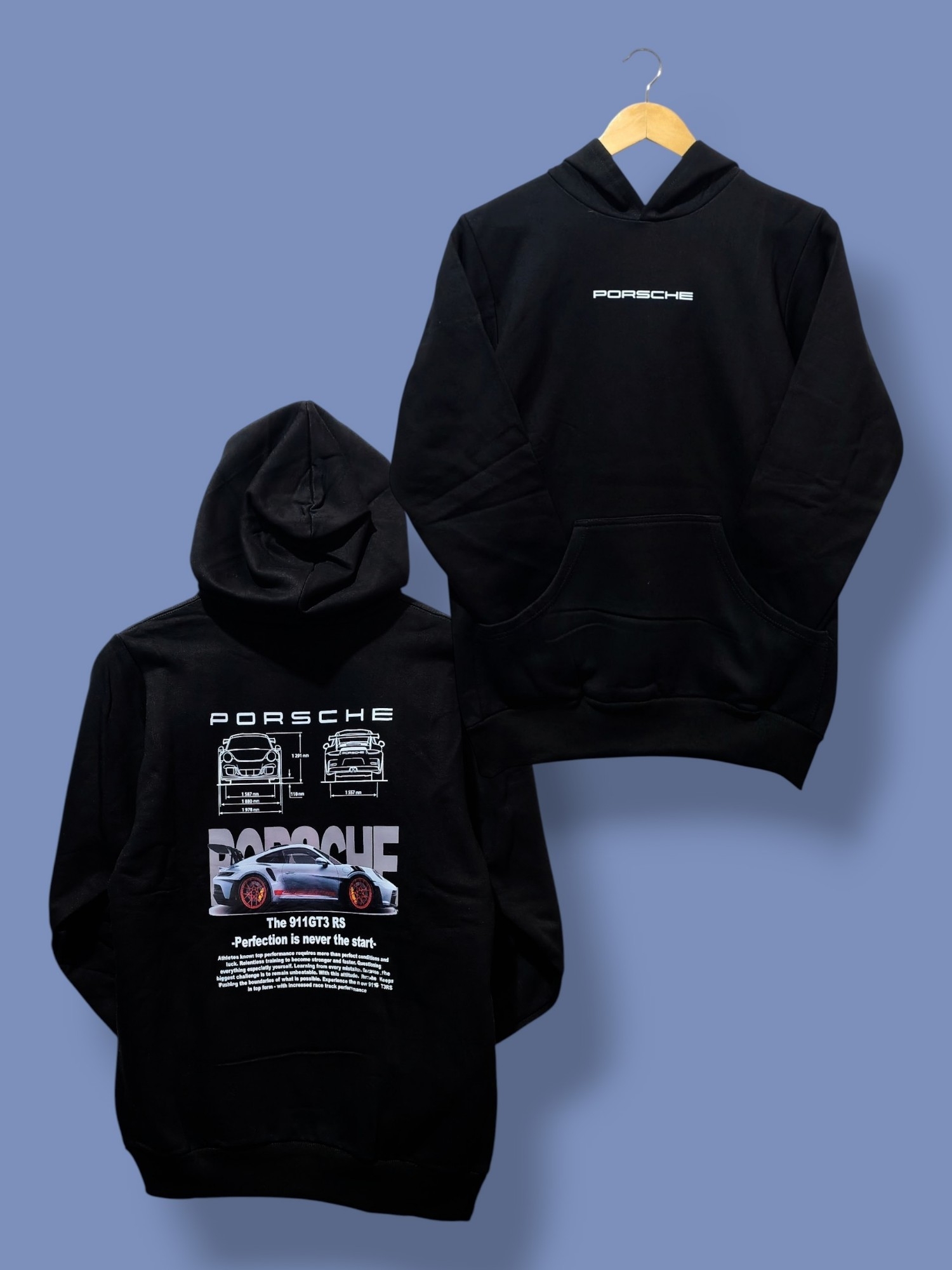 Buzos Oversize Frizado Autos Porsche Supra Ferrari Messi Maradona Argentina Liso - Imagen 7