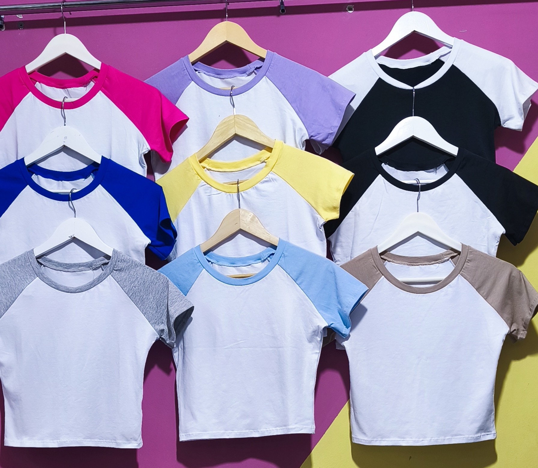 " Remera  Bicolor " Algodón con Lycra - Imagen 6