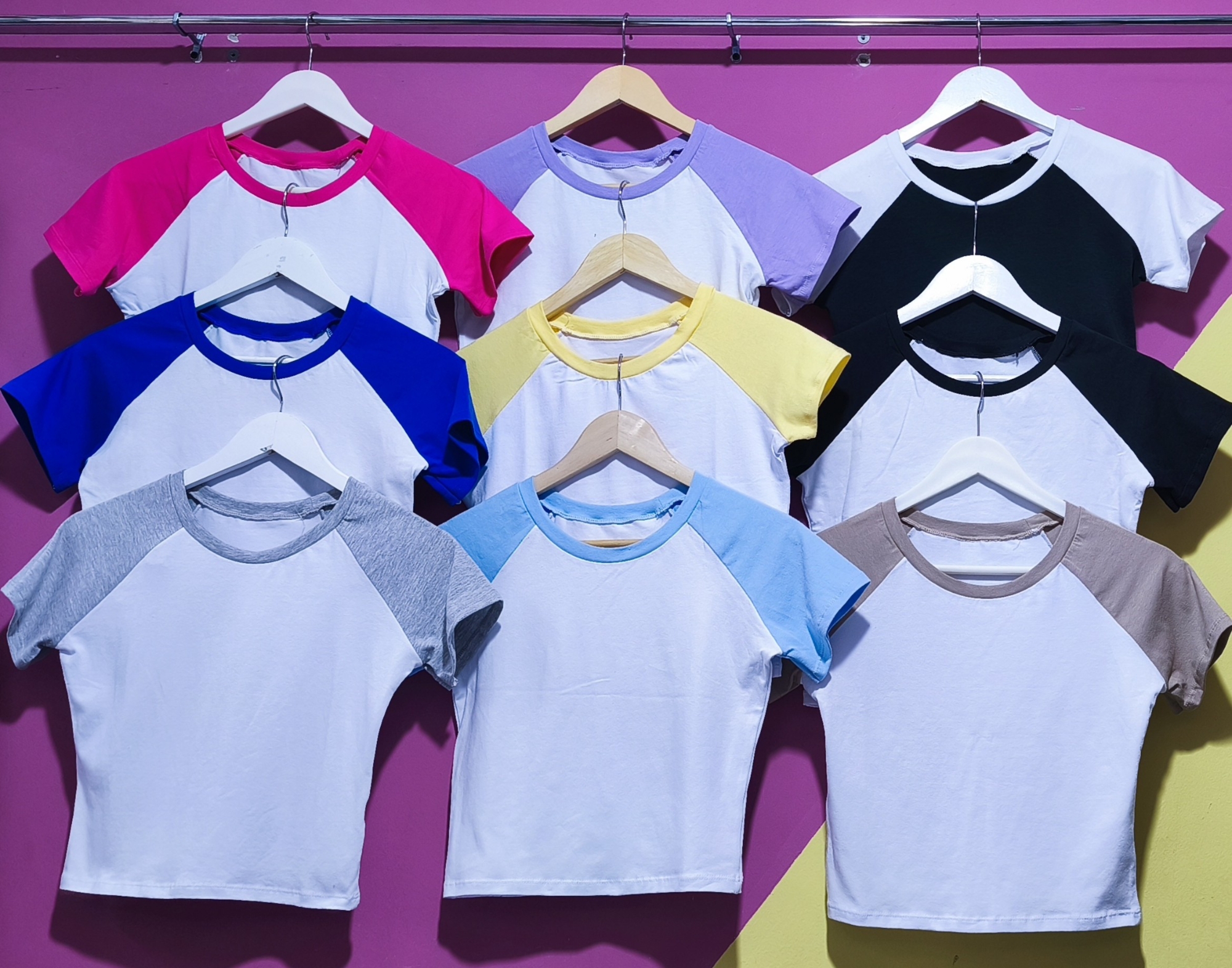 " Remera  Bicolor " Algodón con Lycra - Imagen 2