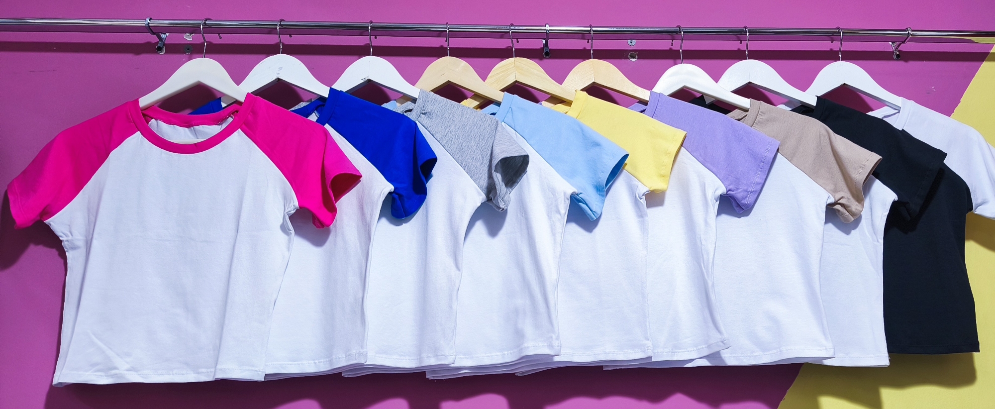 " Remera  Bicolor " Algodón con Lycra - Imagen 4
