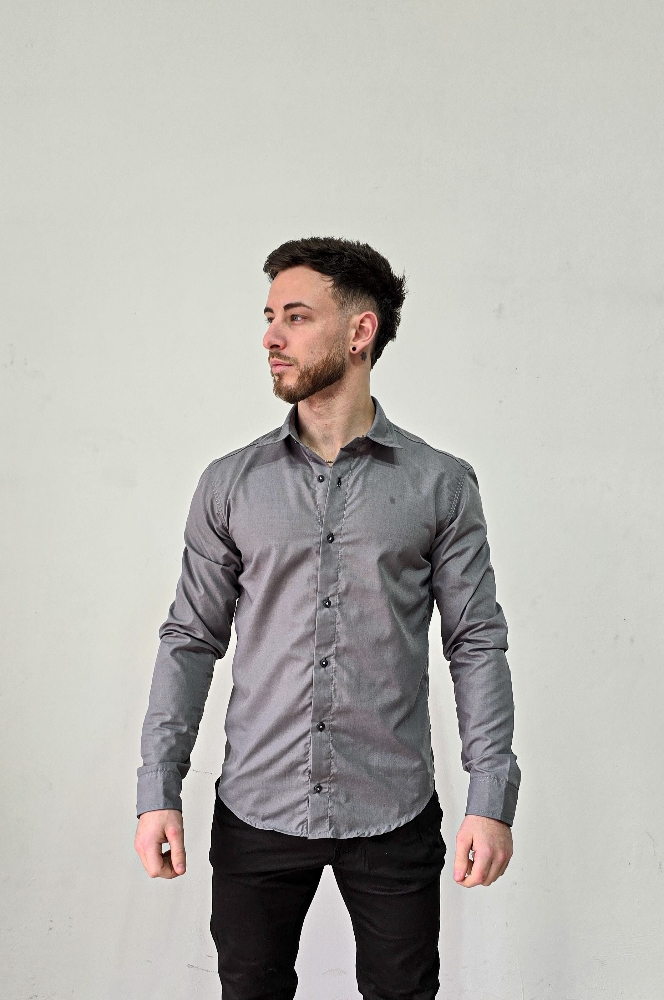 Camisa Gris Lisa - Imagen 2
