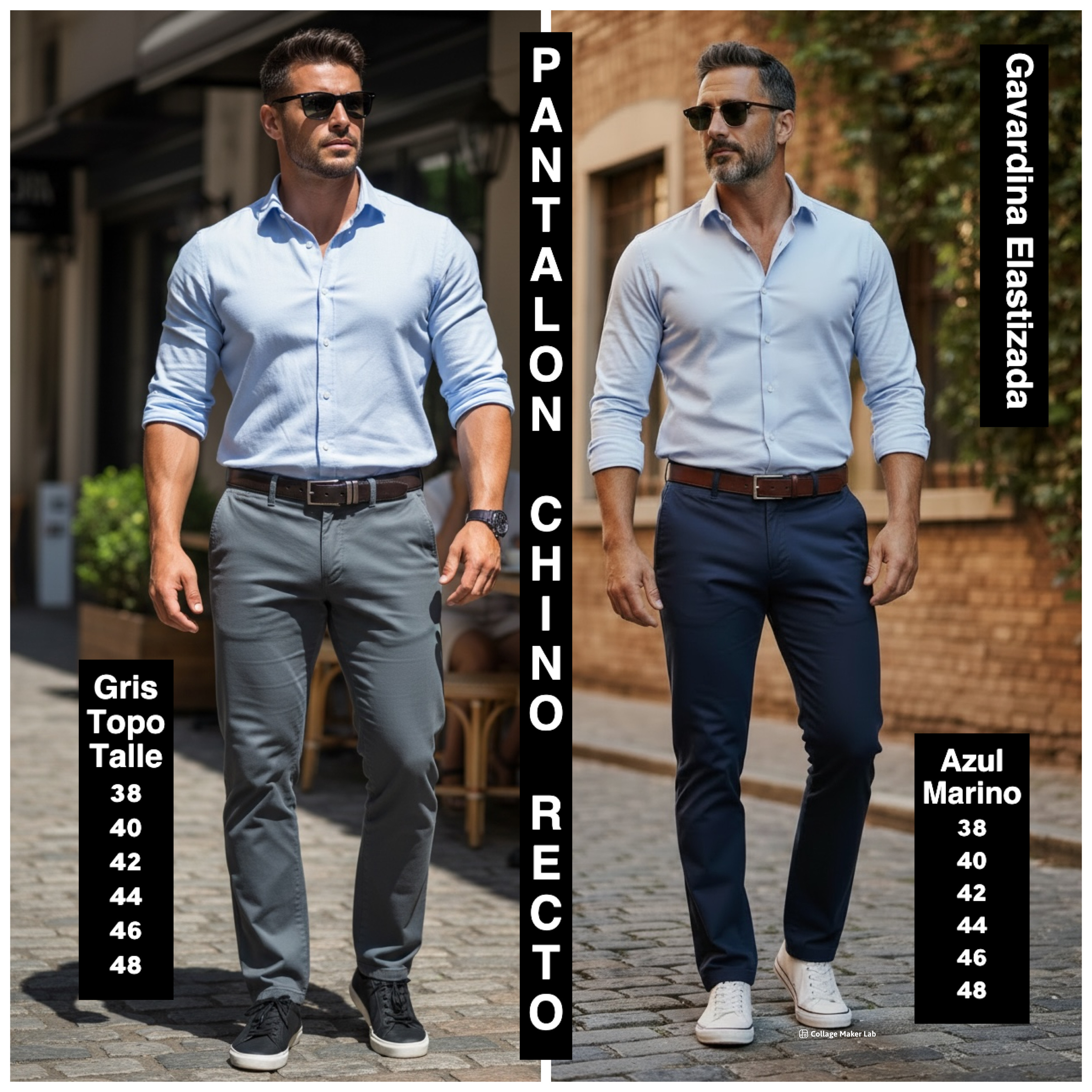 Pantalon Chino  Recto  de Gavardina Elastizada - IMG_3746.jpeg